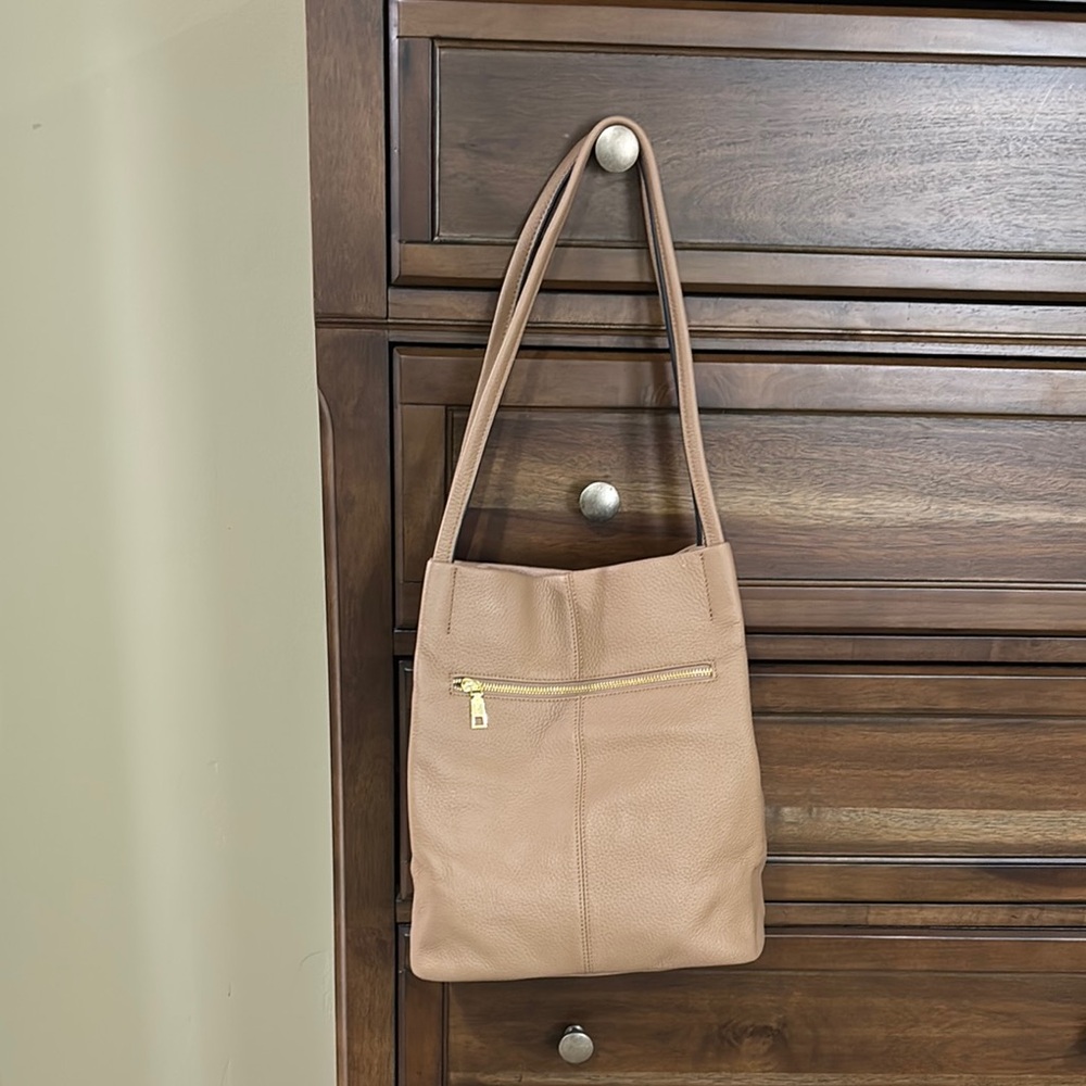 Tan Soft Leather Shoulder Bag